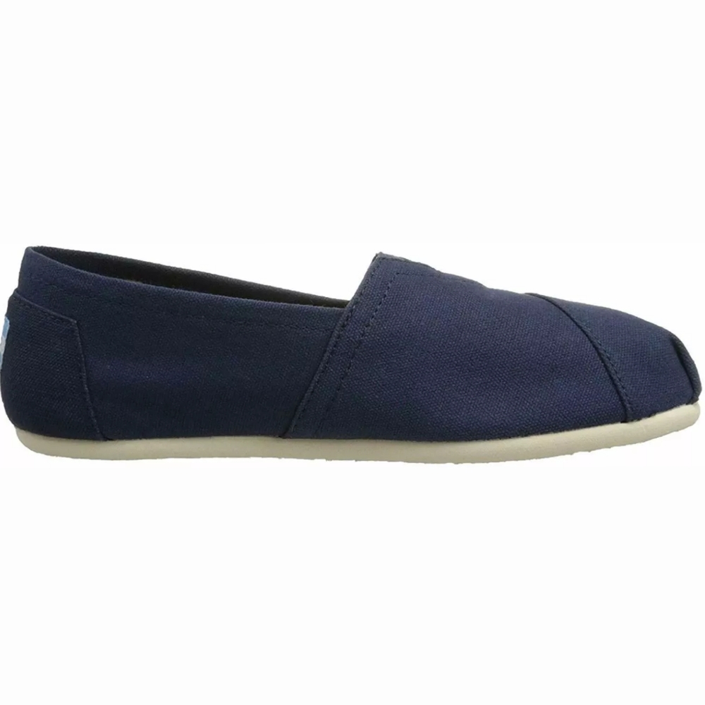 TOMS Women's Classic Canvas Slip On navy